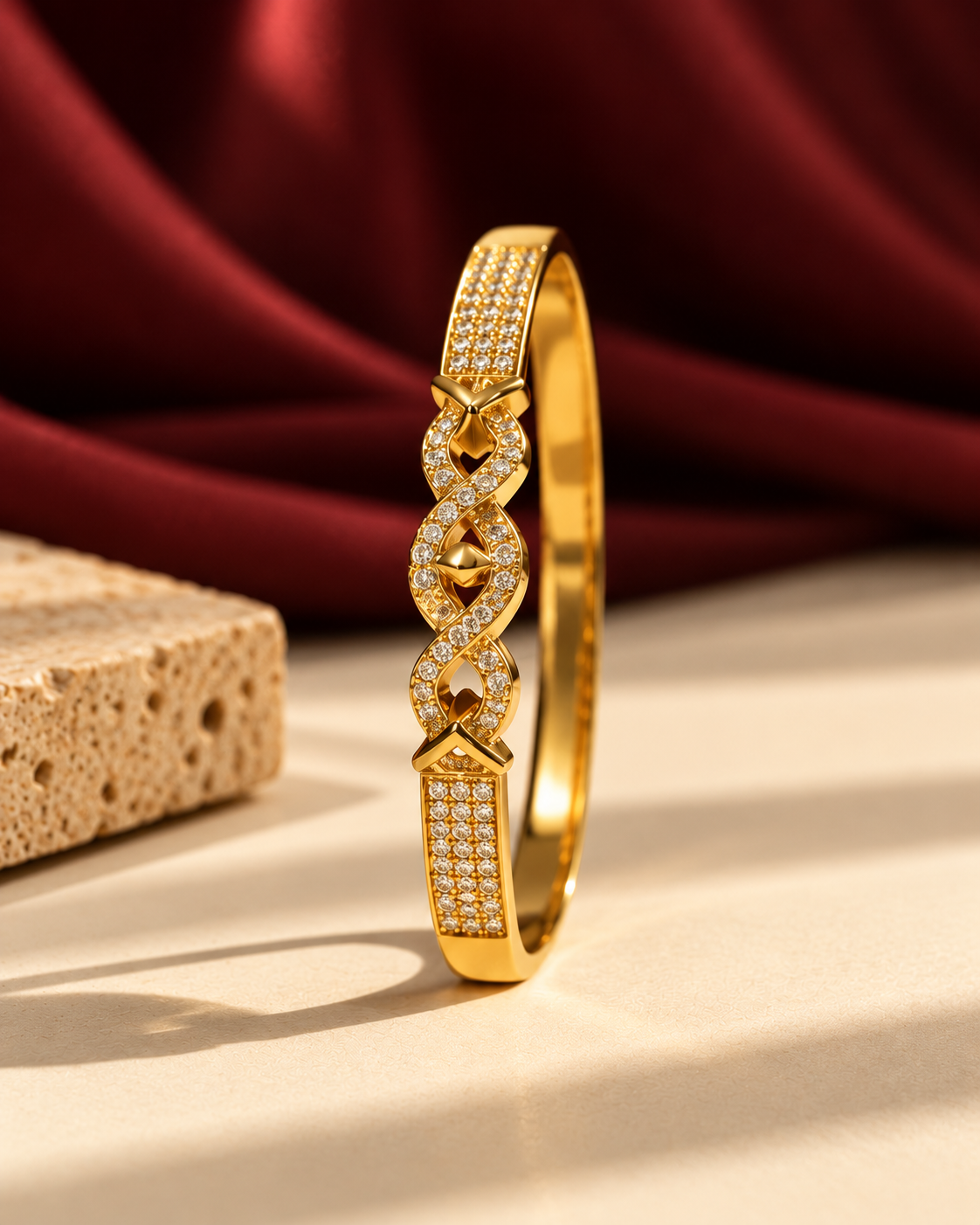Golden Infinity Sparkle Bracelet