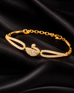 Golden Infinity Sparkle Crystal Bracelet
