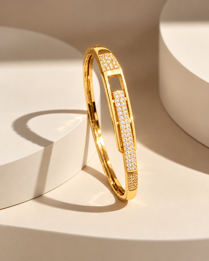 Golden Luxe Pavé Bar Bracelet