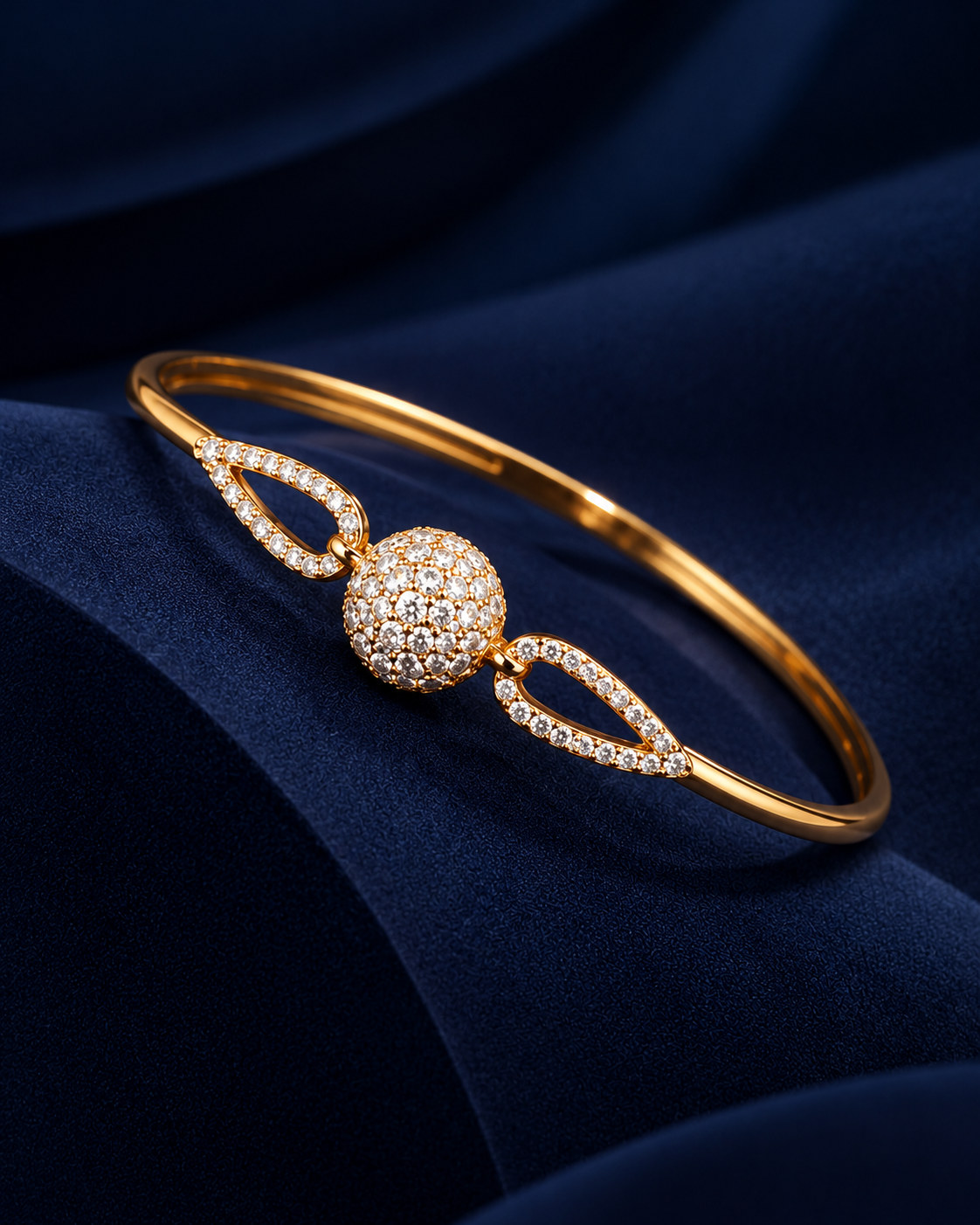 Golden Orb Crystal Bracelet