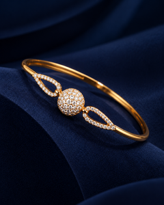 Golden Orb Crystal Bracelet